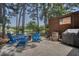 Outdoor area featuring lake views, blue Adirondack chairs, and a grilling space at 1709 Blalock St, Mount Pleasant, SC 29466