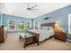 Large main bedroom with tray ceilings and lots of natural light at 1709 Blalock St, Mount Pleasant, SC 29466