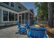 Beautiful backyard with a fire pit and Adirondack chairs, perfect for enjoying outdoor gatherings and serene views at 1709 Blalock St, Mount Pleasant, SC 29466