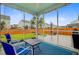 Inviting screened porch offering a relaxing outdoor space with comfortable seating and backyard views at 192 Weeping Cypress Dr, Moncks Corner, SC 29461