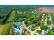 An aerial view of the community amenities including tennis courts, pool, and playground at 200 Oak Point Landing Dr, Mount Pleasant, SC 29464