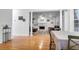 Open-concept living room flows into the kitchen area with hardwood floors at 200 Oak Point Landing Dr, Mount Pleasant, SC 29464