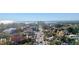 Beautiful aerial view of a charming coastal community street leading towards the ocean and a bright, clear sky at 201 W Arctic Ave # 406, Folly Beach, SC 29439
