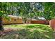 Large fenced backyard with patio at 315 Elliott Dr, Ladson, SC 29456