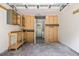 Interior of garage with workbench, storage space, and laundry area at 315 Elliott Dr, Ladson, SC 29456