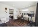 Bright home office with hardwood floors, a modern desk, and stylish accents at 318 Ripple Park Dr, Summerville, SC 29486