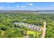 Scenic aerial view of neighborhood nestled among lush greenery with distant bodies of water at 3751 Copahee Sound Dr, Mount Pleasant, SC 29466