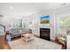 Inviting living room featuring a fireplace and comfortable seating at 3751 Copahee Sound Dr, Mount Pleasant, SC 29466