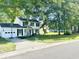 Well-maintained two-story home boasting a lush front yard, black shutters, a light blue front door, and a basketball hoop at 3784 Scotts Mill Dr, North Charleston, SC 29420
