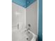 Clean shower and tub combination with contemporary fixtures and bright lighting at 402 Equinox Cir, Ladson, SC 29456