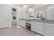 Bathroom features dual vanities, granite countertops, and a makeup area at 4114 Maidstone Dr, Mount Pleasant, SC 29466