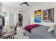 This bedroom offers a closet, ensuite bathroom, decor art, and a ceiling fan at 4114 Maidstone Dr, Mount Pleasant, SC 29466