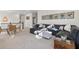 Upstairs living room with a large sectional couch and a game table at 4114 Maidstone Dr, Mount Pleasant, SC 29466
