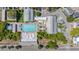 Aerial view of a community pool with lounge chairs and modern architecture at 4404 Avery Ave, North Charleston, SC 29405