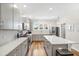 Bright kitchen with stainless steel appliances, white backsplash, and island with seating at 4404 Avery Ave, North Charleston, SC 29405