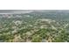 Expansive aerial view of a community, revealing lush greenery, residential neighborhoods, and a glimpse of the nearby river at 4924 France Ave, North Charleston, SC 29405