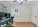 Home office featuring hardwood floors, natural light, and neutral walls at 4924 France Ave, North Charleston, SC 29405