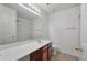 Bathroom featuring vanity, large mirror, tile floor, and shower at 4977 Ballantine Dr, Summerville, SC 29485