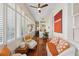 Comfortable Sun Room with seating and windows at 5 Legare St # C, Charleston, SC 29401