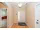 Bright foyer with hardwood floors, white door, and recessed lighting at 5002 W Liberty Meadows Dr, Summerville, SC 29485