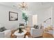 Cozy living room with comfortable seating, white walls, and stylish decor at 521 Carpenter St, Charleston, SC 29412