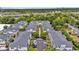 Aerial view of townhome community featuring well-maintained landscaping and convenient parking at 656 Coleman Blvd # 703, Mount Pleasant, SC 29464
