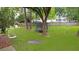 Large backyard with trampoline, trees, grass and privacy fence at 709 Black Oak Blvd, Summerville, SC 29485