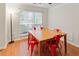 Dining room with hardwood floors, bright windows, recessed lighting, and a stylish table at 709 Black Oak Blvd, Summerville, SC 29485