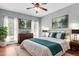 Comfortable bedroom with natural light, featuring a plush bed and stylish decor at 8166 Scottswood Dr, North Charleston, SC 29418