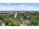 Beautiful Charleston aerial view showcasing the city skyline with lush green neighborhoods and waterways at 9 Wesley Dr, Charleston, SC 29407