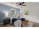 Cozy main bedroom with natural light and a ceiling fan at 105 Bermuda Ct, Summerville, SC 29485