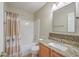 Well-maintained bathroom featuring granite countertops, shower and tub combination at 110 Salinas Ct, Summerville, SC 29483