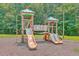 View of the play structure in the community playground at 110 Salinas Ct, Summerville, SC 29483