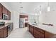 Modern kitchen featuring stainless steel appliances, granite countertops, and ample cabinet space at 111 Gavins Way, Goose Creek, SC 29445