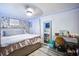 Bedroom with decorative wallpaper and furniture at 116 Cone Ln, Summerville, SC 29483