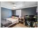 Cozy bedroom featuring a comfortable bed, desk, and modern lighting at 116 Cone Ln, Summerville, SC 29483