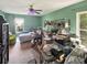 Bedroom with a window, shelves, and bed at 120 Larkspur Dr, Goose Creek, SC 29445