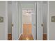 Hallway view of bedroom featuring wood floors and neutral paint at 121 Arrowridge Ct, Summerville, SC 29485