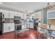 Beautiful kitchen with stainless steel appliances, white cabinetry, and a breakfast nook at 1287 Chatfield St, Mount Pleasant, SC 29464