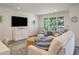 Cozy living room with plush seating, stylish decor, and a mounted television at 1365 Dunlin Ct # F, Kiawah Island, SC 29455