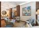 Elegant lobby area with decorative chairs, artwork, and stylish lighting fixtures at 14 Lockwood Dr # 4C, Charleston, SC 29401
