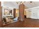 Spacious lobby area with decorative seating, elevator access, and stylish decor at 14 Lockwood Dr # 4C, Charleston, SC 29401