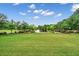 Enjoy the sprawling green space with a tranquil lake featuring a central fountain, surrounded by lush landscaping at 141 Cherry Grove Dr, Summerville, SC 29483