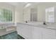 Relaxing bathroom with double sinks, large mirror and soaking tub at 1631 Camfield Ln, Mount Pleasant, SC 29466