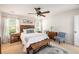Bright bedroom featuring a cozy rug, stylish decor, and a ceiling fan at 1723 Indaba Way, Charleston, SC 29414