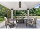 Outdoor living space featuring a covered gazebo, outdoor furniture, and a view of the backyard at 1730 Harrison Ave, Charleston, SC 29407