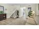 Inviting living room with hardwood floors, neutral paint, plush rug, and cozy sofa creates a warm and welcoming ambiance at 1816 Mepkin Rd # B1, Charleston, SC 29407