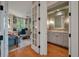 Bright office flows into a bathroom with abundant natural light at 200 Belted Kingfisher Rd, Kiawah Island, SC 29455