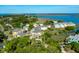 Picturesque aerial view of a coastal community with stunning waterfront views and beautiful landscaping at 204 Michigan Ave B3 # 16, Folly Beach, SC 29439