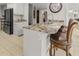 Kitchen featuring granite countertops, stainless steel appliances, and stylish bar seating at 206 Chaussee Blvd, Summerville, SC 29483